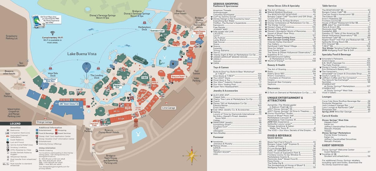 ramani ya Disney springs