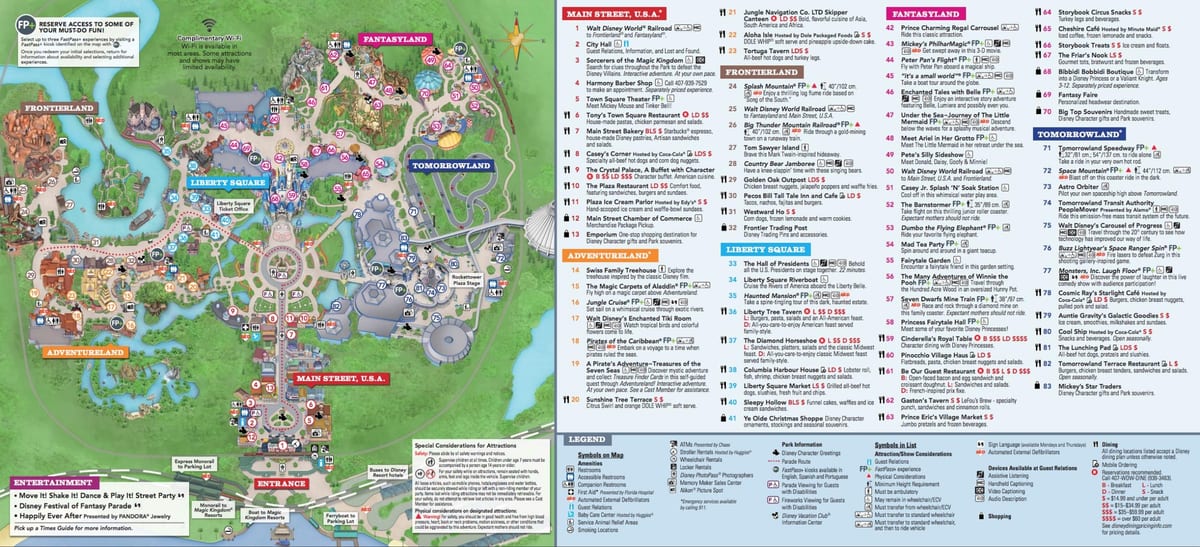 Disney World Uchawi Kingdom ramani