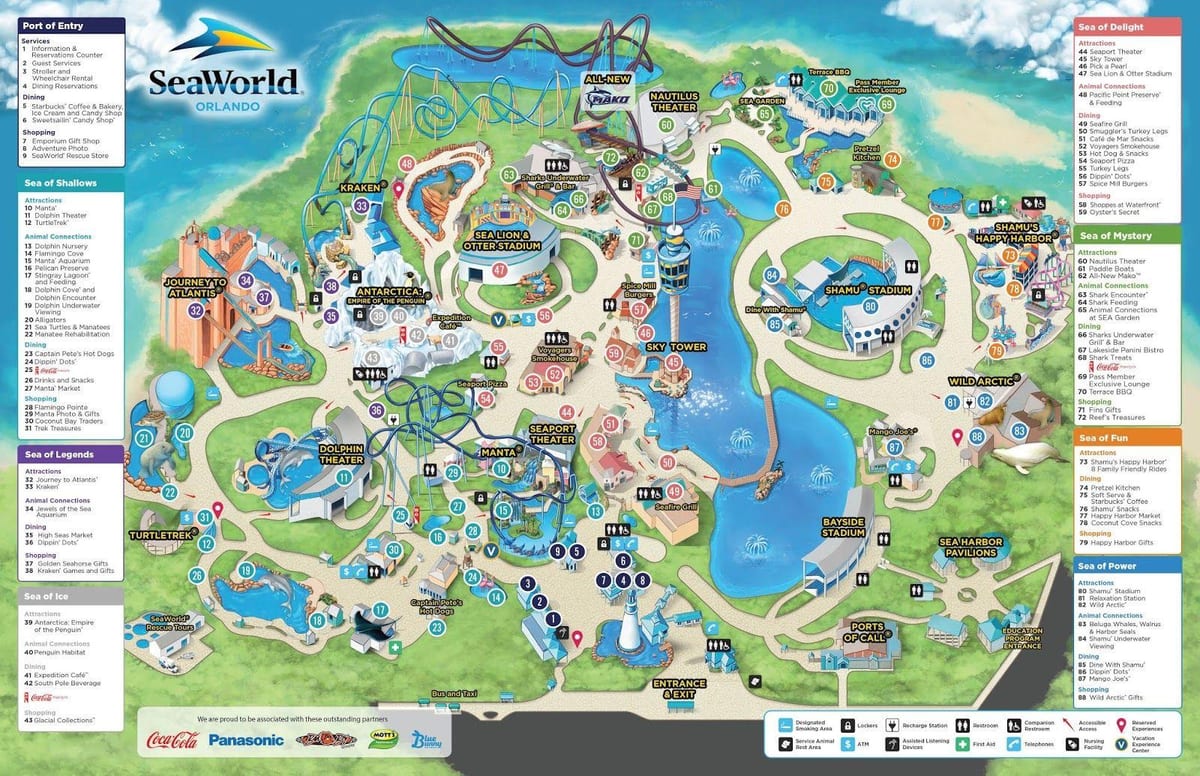 ramani ya Seaworld