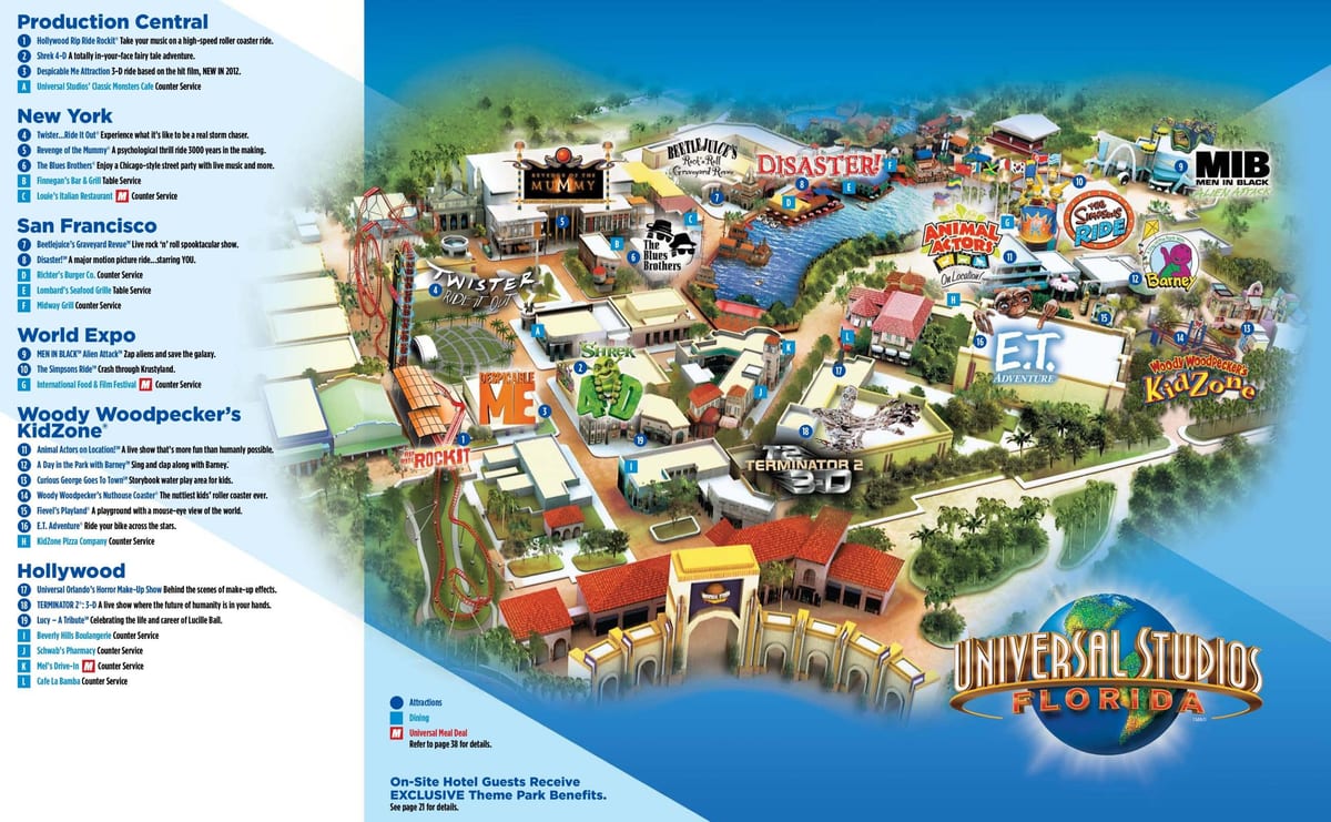 Universal Studios Orlando hifadhi ya ramani