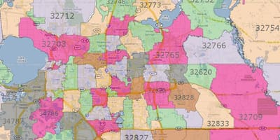 Zip code ramani Orlando